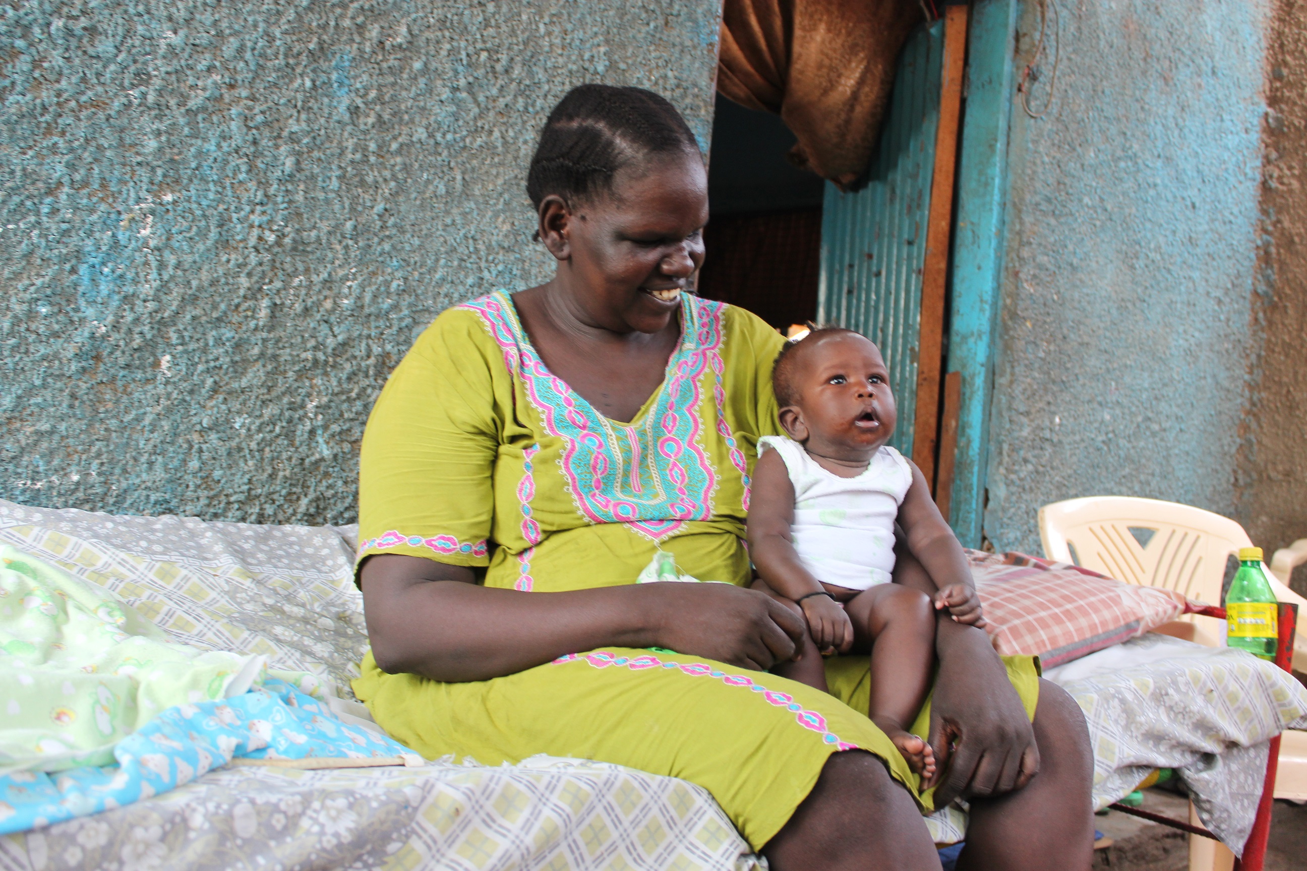 Monday Anthony with her baby